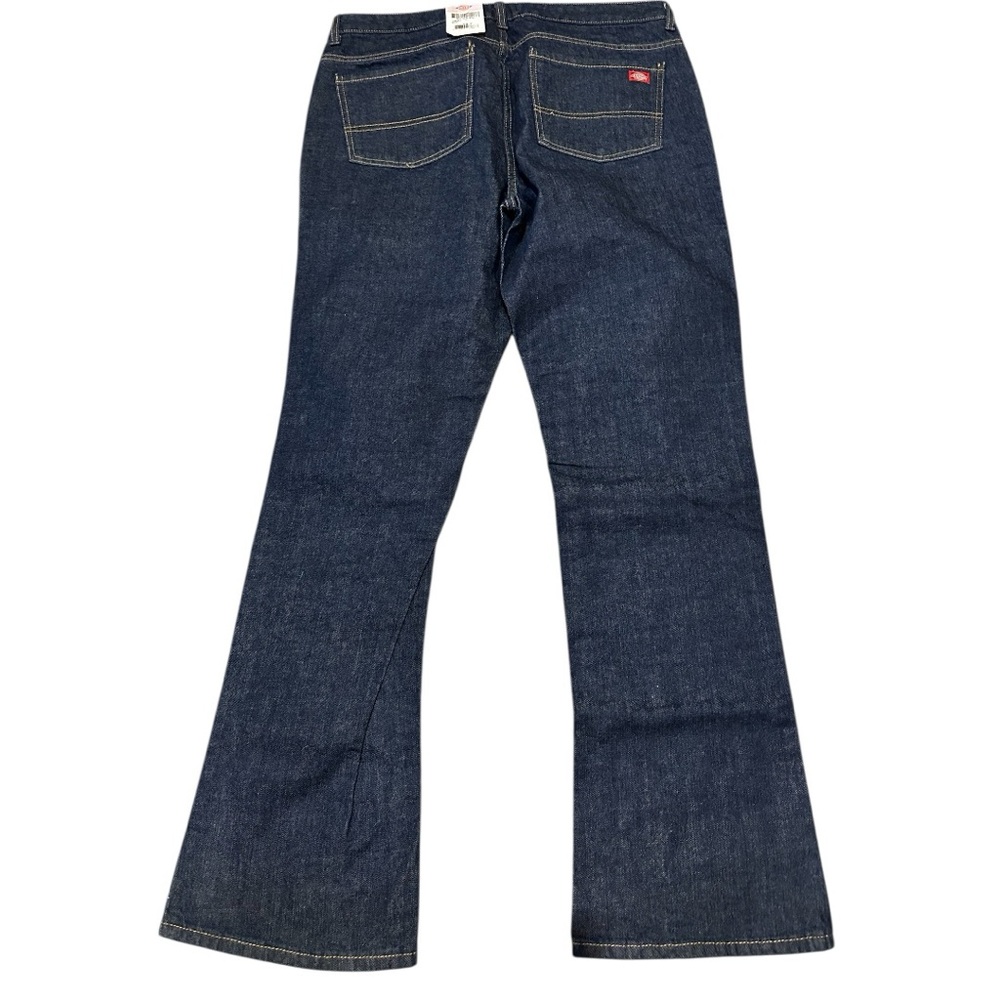 Dickies Dark Blue Perfect Shape Bootcut Flare Denim Jeans NWT Size 14T - Picture 2 of 6